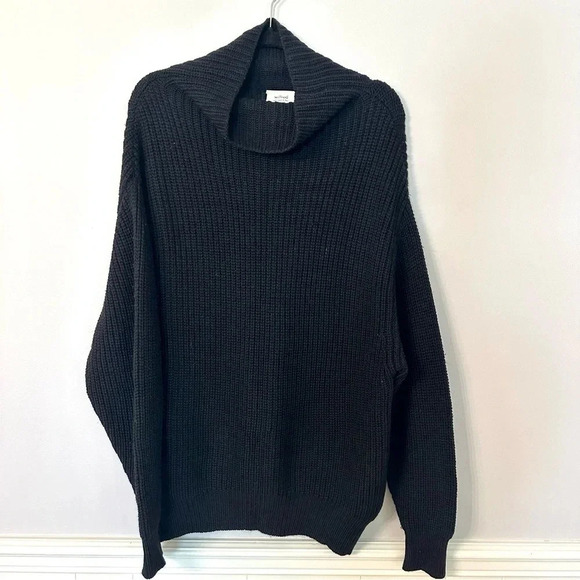 Wilfred Women's 100% Merino Wool Long Sleeve Black Cowl Neck Sweater Size S GUC - Picture 2 of 8